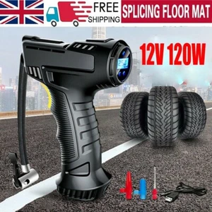 AUTOMATIC LCD DIGITAL CAR TYRE INFLATOR CORDLESS HANDHELD AIR COMPRESSOR PUMP UK - Picture 1 of 12