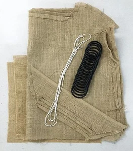 PORSCHE 356 Burlap and rubber rings kit, fits 1958 to 1965 - Picture 1 of 2