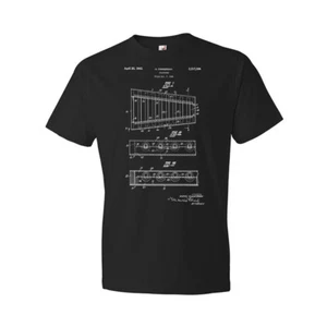Xylophone Patent Shirt Band Director Gifts Teacher Gifts Music T Shirts - Picture 1 of 11