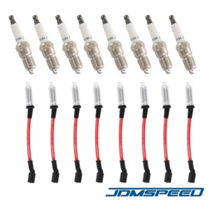 41-110 Iridium Spark Plugs & M8-48322 Spark Plug Wires For Avalanche Tahoe - Picture 1 of 6