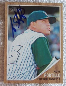 San Diego Padres Adys Portillo Signed 2011 Topps Heritage Card Auto - Imagen 1 de 1