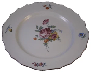 Antique 18thC Tournai Porcelain Floral Plate Porzellan Teller Porcelaine Tournay - Picture 1 of 10