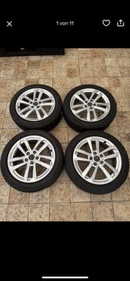 Kompletträder Winterreifen Pirelli 205/50 R17 + Audi Felgen - Bild 1 von 4