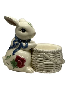 Lenox Poppies On Blue Barnyard Collection 4" Bunny Votivkerzenhalter ohne Box - Bild 1 von 9