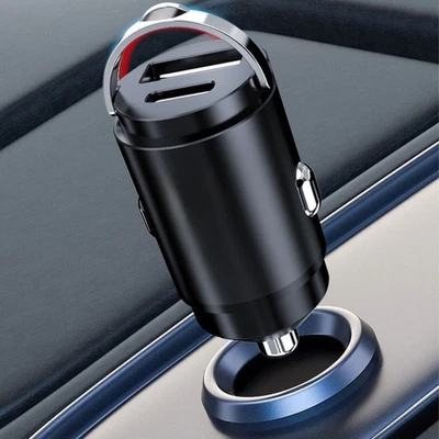 Auto Ladegerät Zigarettenanzünder USB Typ-C USB-C Ladegerät KFZ LKW Handy NEU - Bild 1 von 4