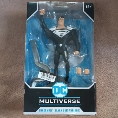 Figura Variante Traje Negro McFarlane Toys DC Multiverse Superman Serie Animada Foto 1 de 4