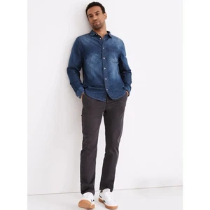 Athletic Slim Chino Pants: COOLMAX Edition Black Coat Charcoal Size 29 X 30 - Picture 1 of 11