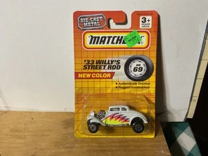 Matchbox 1993 MB 69 33 Willys Street Rod color is white with PRO STREET ON BACK - Picture 1 of 11