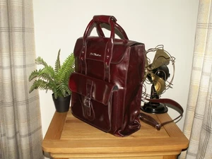 Dr. Martens Mochila de Cuero Vegano Mochila Rojo Cereza Oxford Frotar 12x15 272 - Imagen 1 de 6