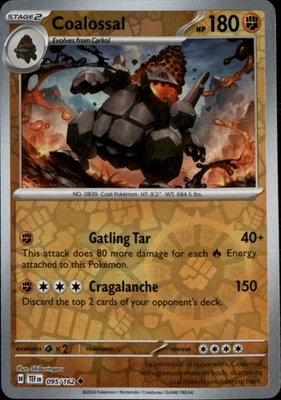 Coalossal Reverse Holo Uncommon SV05: Temporal Forces 095/162 NM - Image 1 of 2