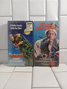 Ernest Rides Again & Ernest Saves Christmas VHS ~ NEW SEALED RARE  - Picture 1 of 8