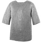 Chainmail Shirt 9mm Medieval Armour Mild Steel Chain mail Butted Reenactment