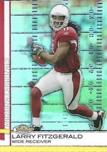 2009 Larry Fitzgerald Topps Finest Blue Refractor /429 - Picture 1 of 2