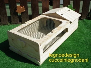 Hütte Für Schildkröten Von Erde Mit Terrarium Bettgestell 90x50x25h - Bild 1 von 5