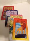 Disney Paperback Books Set of 4 Peter Pan,Robin Hood, Lady &amp;Tramp LionKing(238)