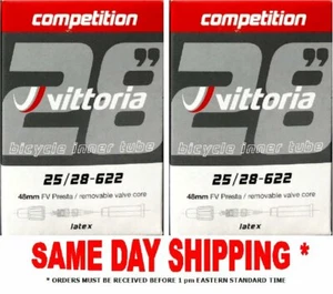 Tubi in lattice Vittoria 700 x 25/28 48 mm (RVC) stelo 2 tubi per ordine - Foto 1 di 2