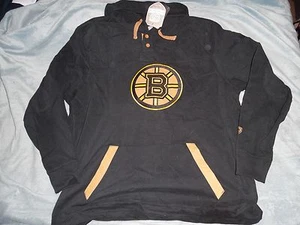 BOSTON BRUINS EMBROID."OTH CAUSEWAY"JERSEY STYLE HOODED SWEATSHIRT MENS MED $100 - Picture 1 of 6