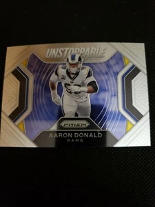 Aaron Donald - Los Angeles Rams 2020 Panini Prizm Unstoppable Insert #6 - Picture 1 of 2
