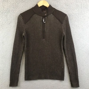 THE NORTH FACE Wool A5 Ribbed 1/4 Zip Pullover sweater size L - Picture 1 of 9