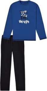 Schiesser 181992 Jungen Nightwear Schlafanzug Pyjama Nachtwäsche indigo blau - Bild 1 von 1