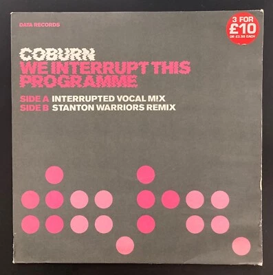 Coburn – We Interrupt This Programme, Breakbeat, House 2005 UK 12" Vinyl record - Image 1 of 4