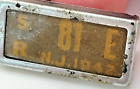 Vintage 1942 Nj Disabled American Veterans Dav Mini License Plate Key Chain Tag