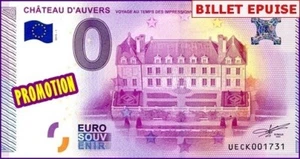 UECK / CHATEAU D'AUVERS / BILLET 0 € / NULL EURO-SCHEIN / 0 € 2015-1 - Picture 1 of 1