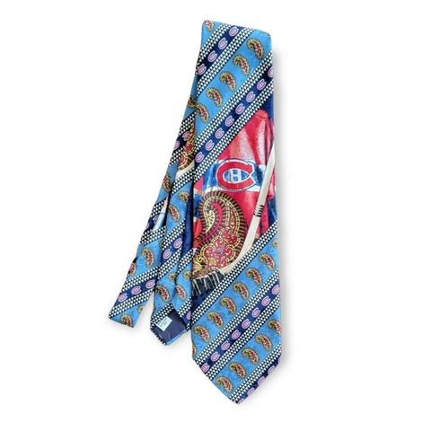 Montreal Canadiens NHL  Polyester Classic Leeds Int. Neck Tie Hockey Vintage 90s Cover