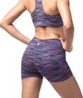 LAPASA Women's Tummy Control Sports Shorts - Leggings Yoga, Small, Purple 