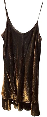 De Colección Y2K All That Jazz Mini Vestido Sin Mangas Metálico Adornado Años 90 Capricho 5/6 Foto 1 de 4