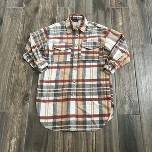 papillon Plaid King flannel Cardigan Dress Size Small - Picture 1 of 6