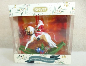 Breyer 700715 Rocking Horse Santa Ornament Christmas Holiday Palomino Pinto 2021 - Picture 1 of 6