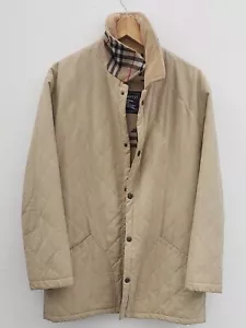 Vintage Burberry Novak Check Quilted Jacket Size 48 M/L - Picture 1 of 12
