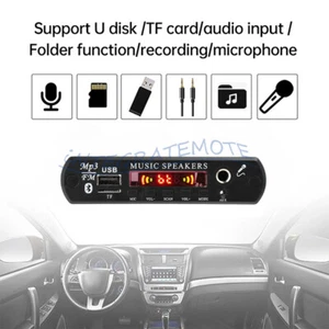Bluetooth MP3/WMA/WAV/APE/FLAC Decoder Board Car Audio USB TF FM Radio Module - Picture 1 of 19
