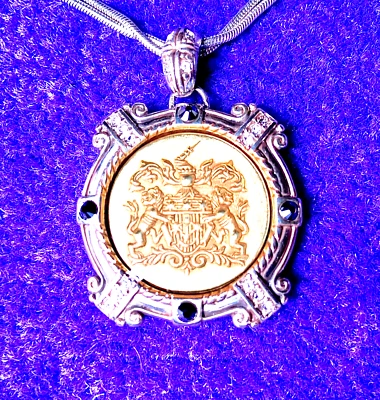 COLLAR LARGO BRIGHTON VIRTUES SERIES VALOR SOBRE TODO GRAN EDICIÓN SWAROVSKI CRYS✨VTG Foto 1 de 4