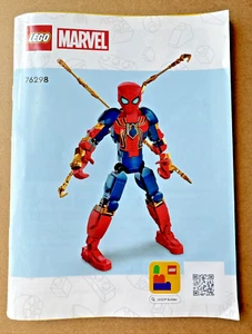 ⭐🦄 LEGO Iron Spider‑Man 76298 Manual Only – Super Heroes Construction 🆓📦 - Picture 1 of 4