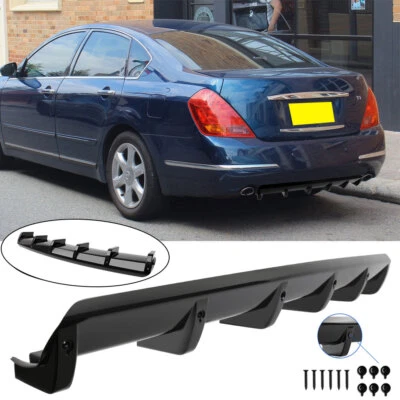 Difusor de parachoques trasero negro brillante para Nissan Máxima alerón labio divisor Foto 1 de 4