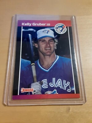 1989 Donruss #113 KELLY GRUBER Toronto Blue Jays Baseball Card, 3rd Baseman (NM) - Image 1 of 2