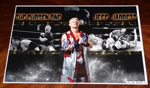 JEFF JARRETT WWE WCW TNA HOF SIGNED 12X18 THE CHOSEN ONE POSTER!!! - Picture 1 of 1