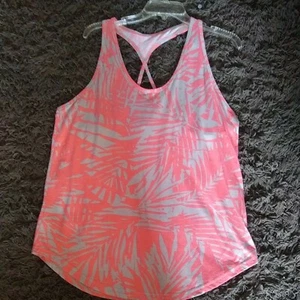 NWOT FLIRTITUDE ACTIVE XL Keyhole Racerback Tank Top Active Wear Bold Coral - Picture 1 of 8