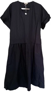 Albaray marineblaues Kleid Bio-Baumwolle Größe 12 lockere Oversize-Passform neu mit Etikett - Bild 1 von 7