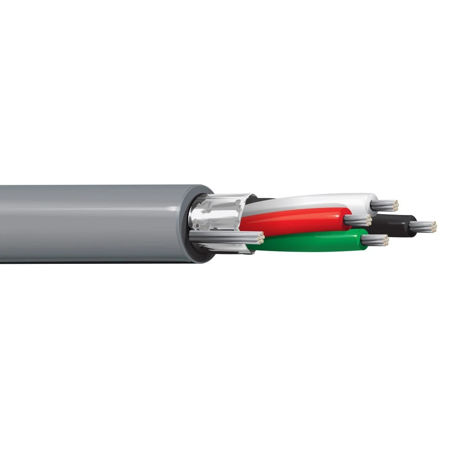 PER FOOT Belden 9534 24 AWG 4 Conductor Foil Shielded RS-232 Computer Cable 300V - Image 1 of 1