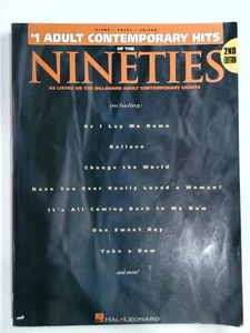 #1 Adult Contemp. Hits der 90er 2. Auflage Klavier Gitarre Gesang Notenbuch - Bild 1 von 2
