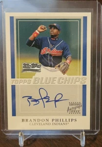 2003 Team Topps Blue Chips Autogramm #TT-BEP BRANDON PHILLIPS CLEVELAND INDIANER - Bild 1 von 2