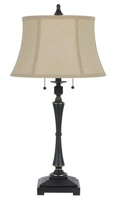 Used Cal Lighting BO-2443TB Madison-Two Light Table Lamp-31 Inches High - Image 1 of 3
