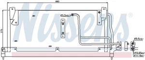 New Condenser, air conditioning for CHEVROLET OPEL VAUXHALL:TIGRA,VITA B - Picture 1 of 2