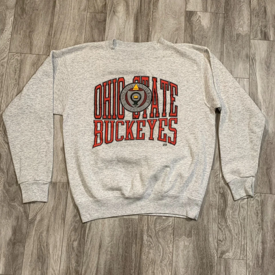 Vintage Ohio State Buckeyes Pullover Mens Extra Large Gray Crew Neck - Image 1 of 4