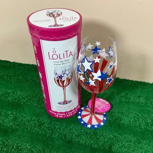 Lolita Weinglas "Land der freien USA", 15 Unzen, mehrfarbig - Bild 1 von 9