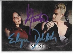 2005 inkworks spike/buffy dual signed card #33 of eliza dusku & james marsters - Picture 1 of 1