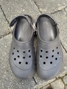 Zuecos deportivos Crocs todoterreno marrón? Correas ajustables para zapatos sin cordones talla 11 para hombre - Imagen 1 de 10